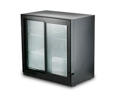 Шафа барна холодильна на 200 л, скляні розсувні двері HURAKAN HKN-DB205S