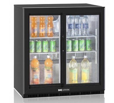 Шафа барна холодильна на 200 л, скляні розсувні дверіHKN-DB205S