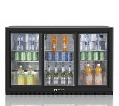 Шафа барна холодильна на 300 л, скляні розсувні двері HKN-DB335S