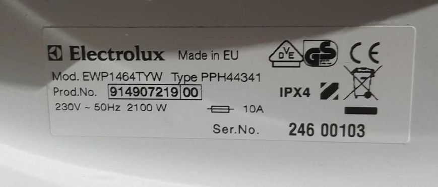 Пральна машина Electrolux EWP 1464 TYW (6кг) з Європи