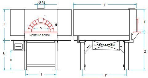 Піч для піци на дровах Morello Forni LP100 Standard