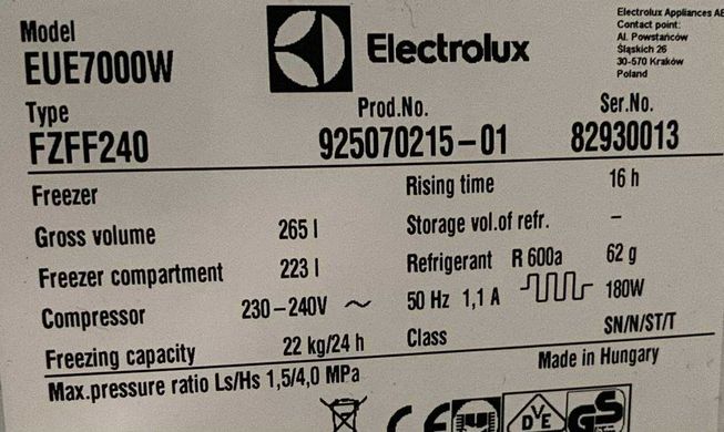 Холодильник Electrolux EUE7000W Б/В