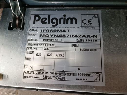 Індукційна плита з багатофункціональною духовкою шириною 90см Peligrim